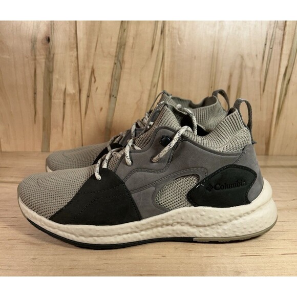 Columbia SH/FT Outdry Mid Shoe Size 7 Mens Tan Gray Black Knit - Picture 1 of 7